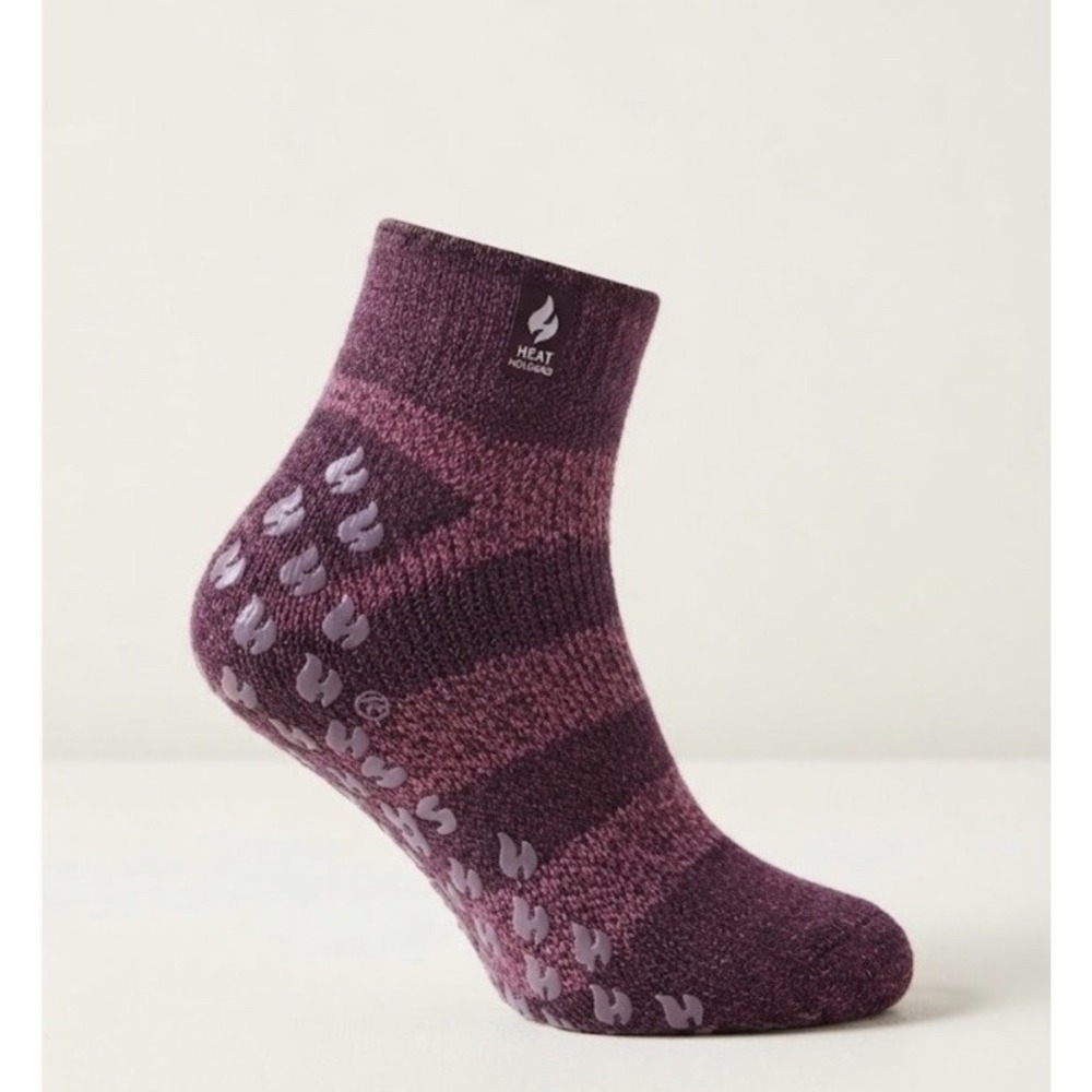 Women's Liv Stripe Ankle Slipper Sock NWT Women 5-9, Men 4-8